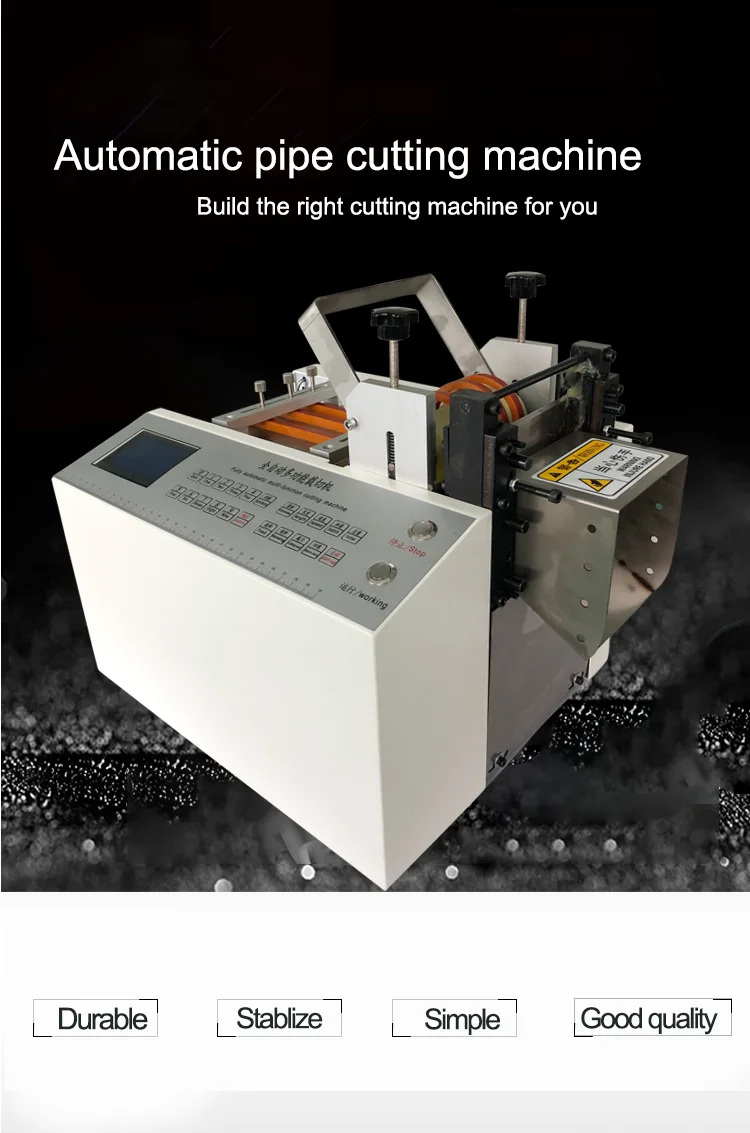 Automatic Plastic Rubber PVC Pipe Cutting Machine