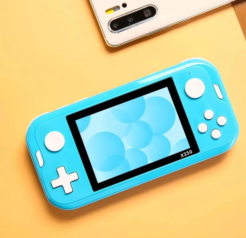 X350 Retro Handheld Game Consoles 3.5Inch IPS Screen Dual Joystick 32bit 6000 Games Portable Video Game Player for PS4/NES/GBA