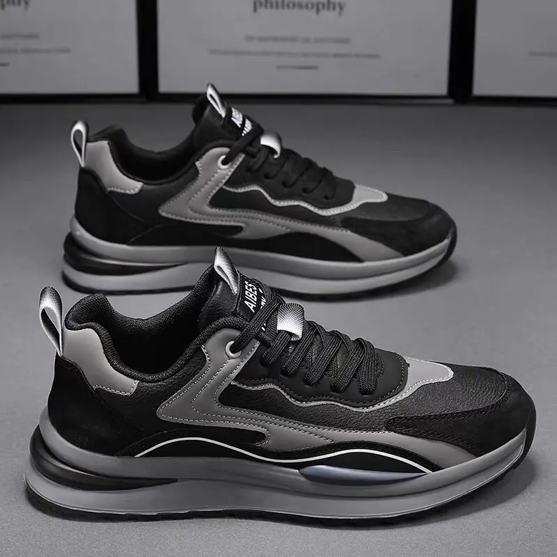 Men's Shoes Summer 2024 Breathable fashion PU leather casual sneakers