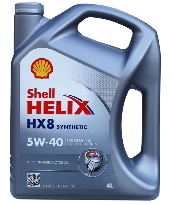 Shell Helix HX8 5W-40 4L Fully Synthetic Motor Oil Additive for Gasoline Engines SAE Certified