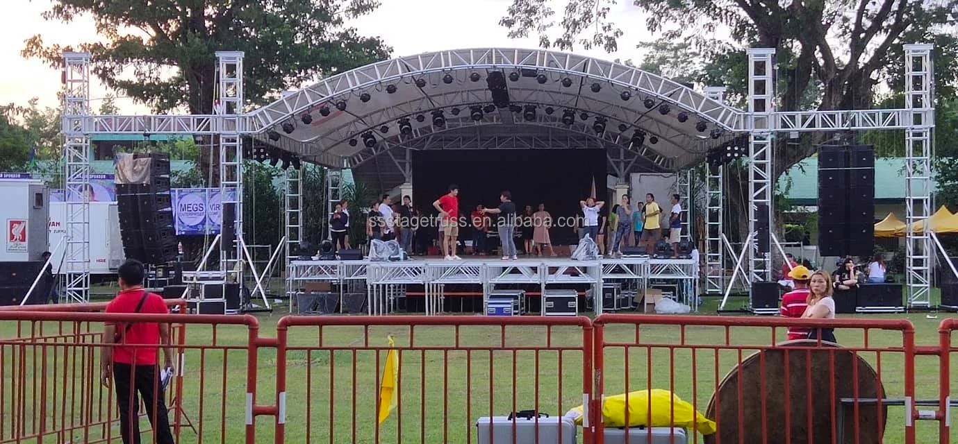 product hot selling high quality durable outdoor wedding party stage event truss concert lighting speaker display lift system design-8