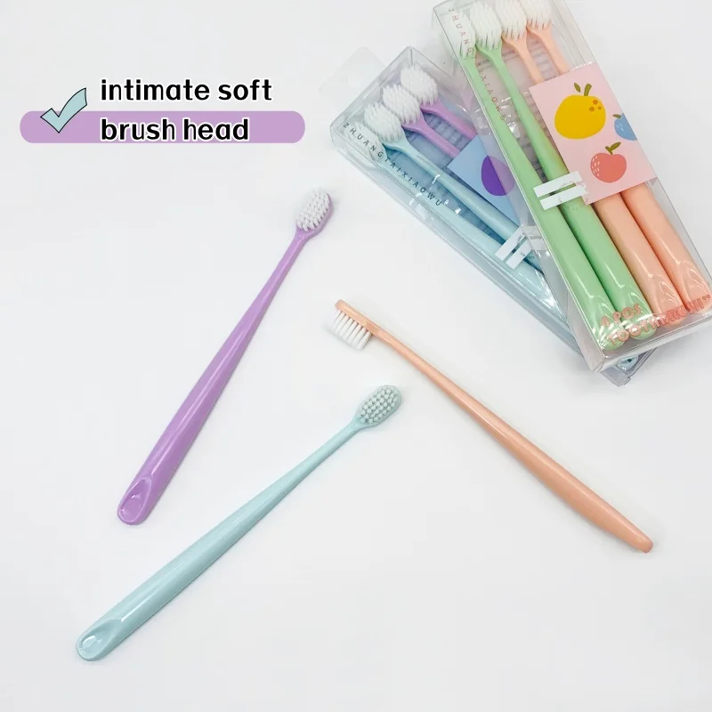 UUYP 4Pcs Toothbrush Set New Design Extra Soft Bristle Reusable Oral Cleaning Plastic Cases for Kids and Adults Home Use He5ada36946d94e7386425ca199c975e6F