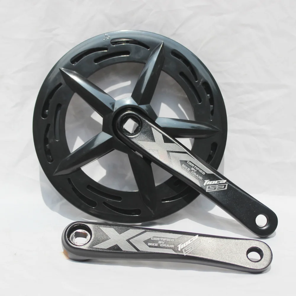 170 мм односкоростной горный велосипед, складной велосипедный кривошипник, велосипедный кривошипник из алюминиевого сплава, кривошипный рычаг, велосипедный кривошипный механизм и колесо