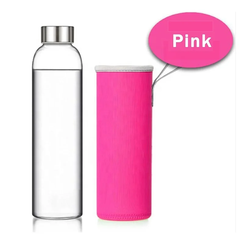 Высококачественная стеклянная бутылка для воды 420 мл/600 мл, небьющаяся бутылка для воды из боросиликатного стекла