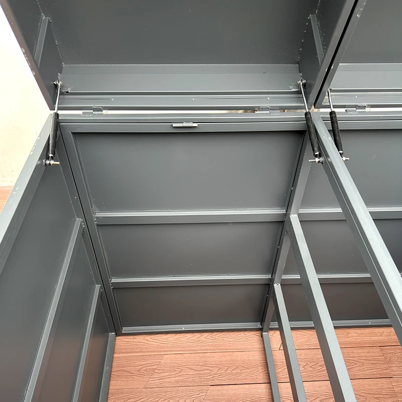 Customized Galvanized Steel Garbage Bin Storage Garbage Big Container Metal  Garbage Bin Billboard Hotel 2 Compartment Trash Can