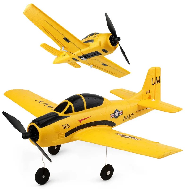 Avião de controle remoto wltoys, avião de 2 canais com controle remoto,  leve, mas estável, para meninos e crianças, com 3 baterias - AliExpress
