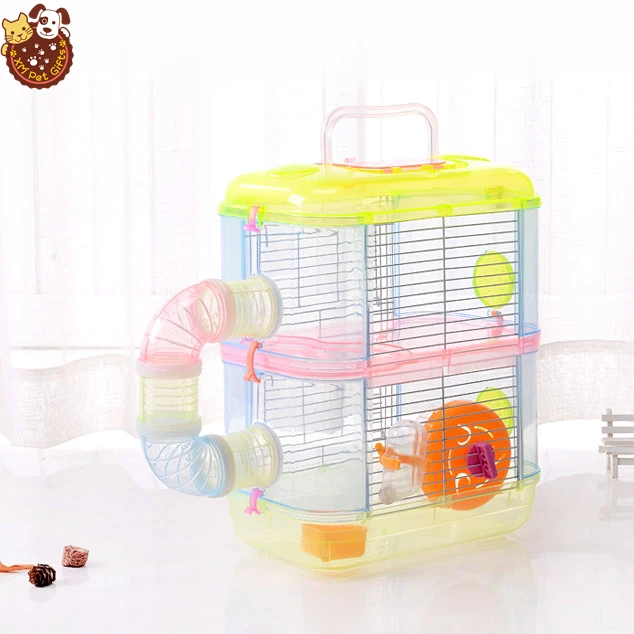 Image showcasing Luxury Hamster Cages - ODM Double Crystal Clear Design