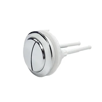 China wholesale Toilet Top Push Chrome Matt Dual 58mm Flush Valve Dual Button