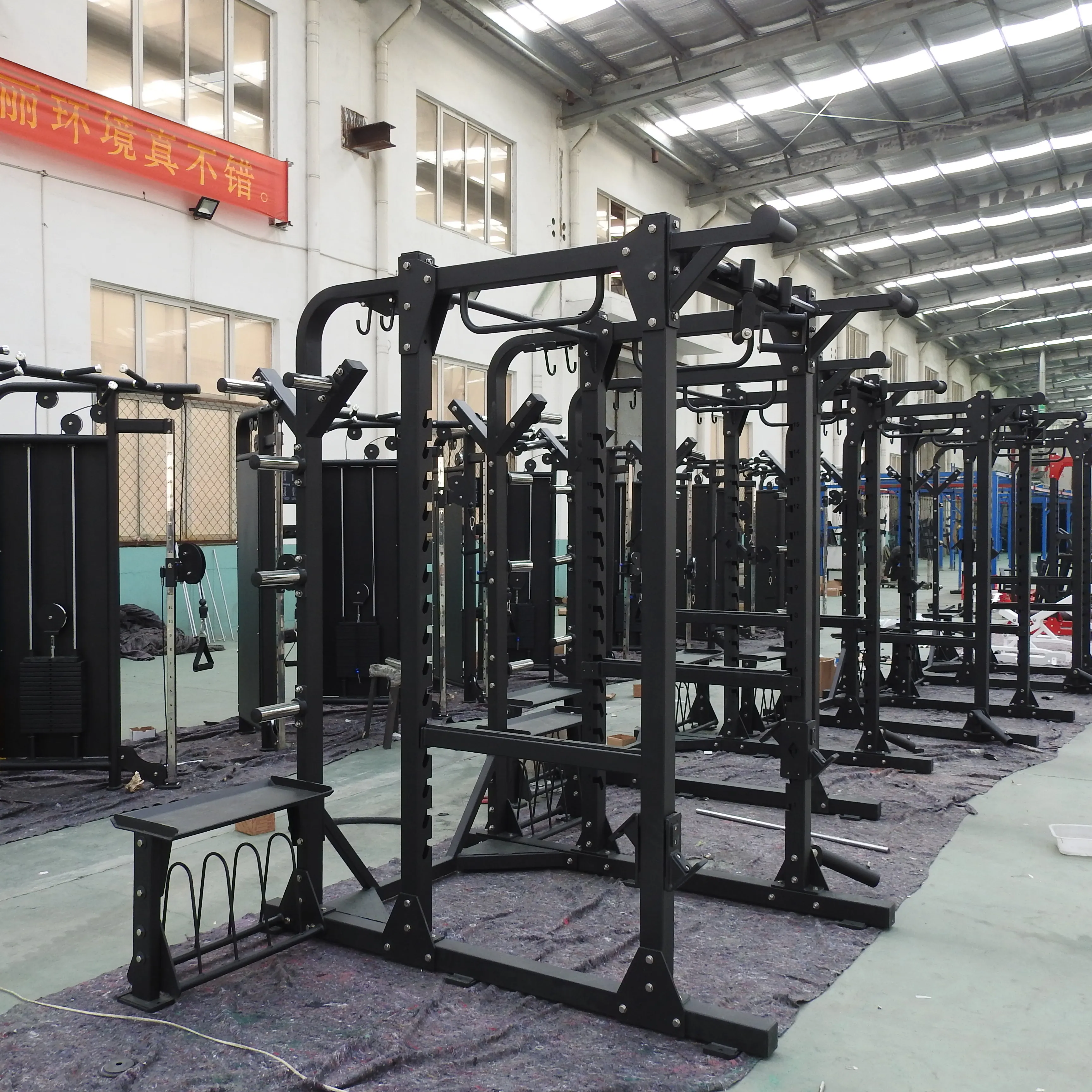 
 Коммерческое оборудование для тренажерного зала, гимнастический инвентарь с ударной силой, половинная стойка для тренажерного зала  