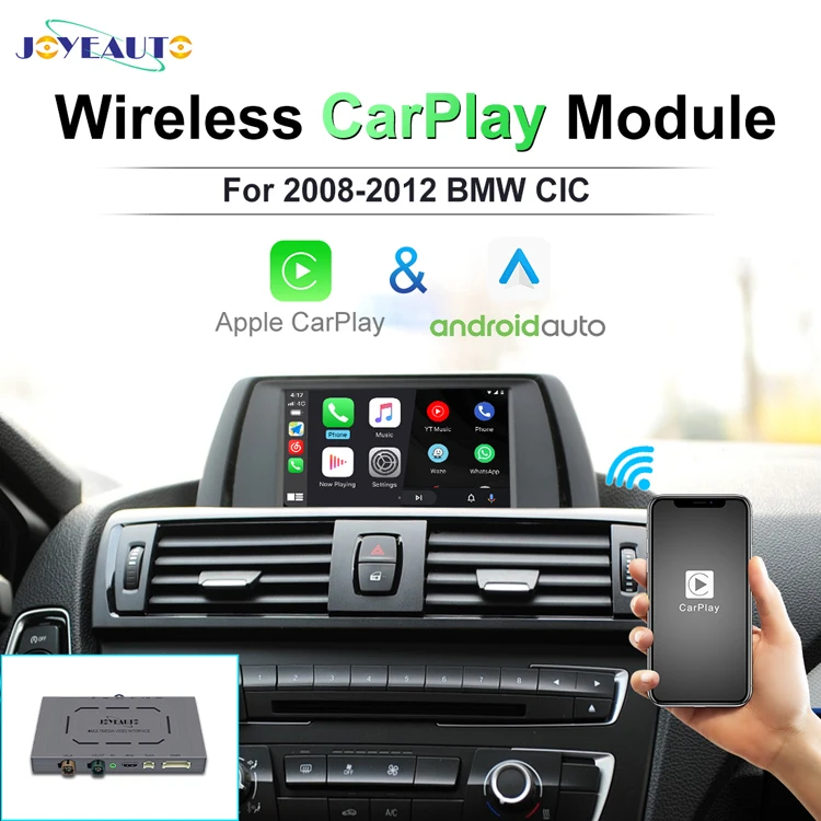 JoyeAuto Wireless Apple CarPlay Android Auto Wireless CarPlay for bmw E90 Cic Carplay