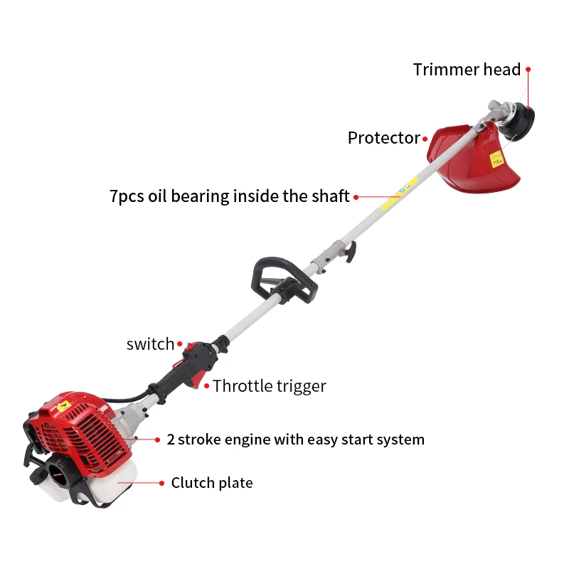 26cc 2-Stroke Gasoline Brush Cutter Grass Trimmer Weed Eater CE Certified OEM Wholesale