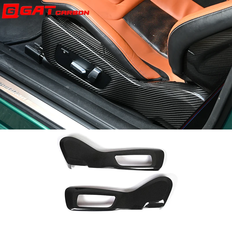 Dry Carbon Fiber Car Seat Side Panel Seat Side Trim Panel Interior Decoration Body Kit For BMW G80