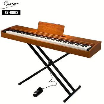 Low MOQ OEM weighted hammer action portable electric piano 88 keys