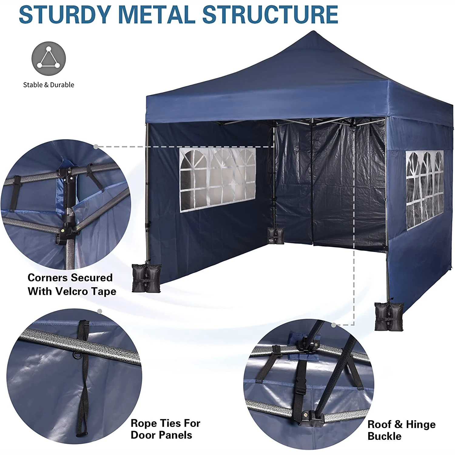 Oem Customization Heavy Duty Folding Gazebo 3m X 3m Commercial Market