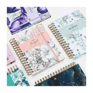 New Arrival Budget Organizer Hardcover A5 Spiral Notebook Diary Journal Undated goal Agenda Weekly Financial Budget Planner