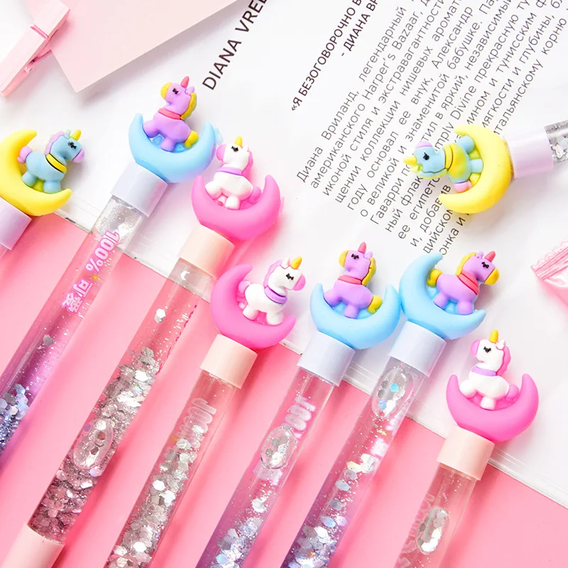 Glitter Unicorn Gel Pens Stationary Kawaii Fairy Kei