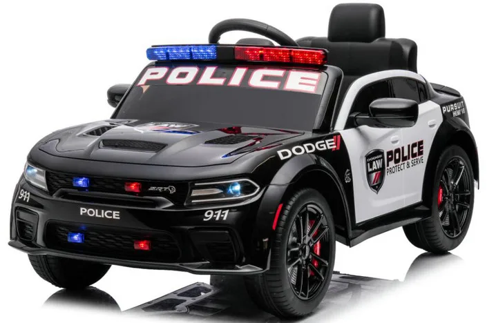 Licensed Dodge Kids Ride on Police Car - 12V Battery Powered