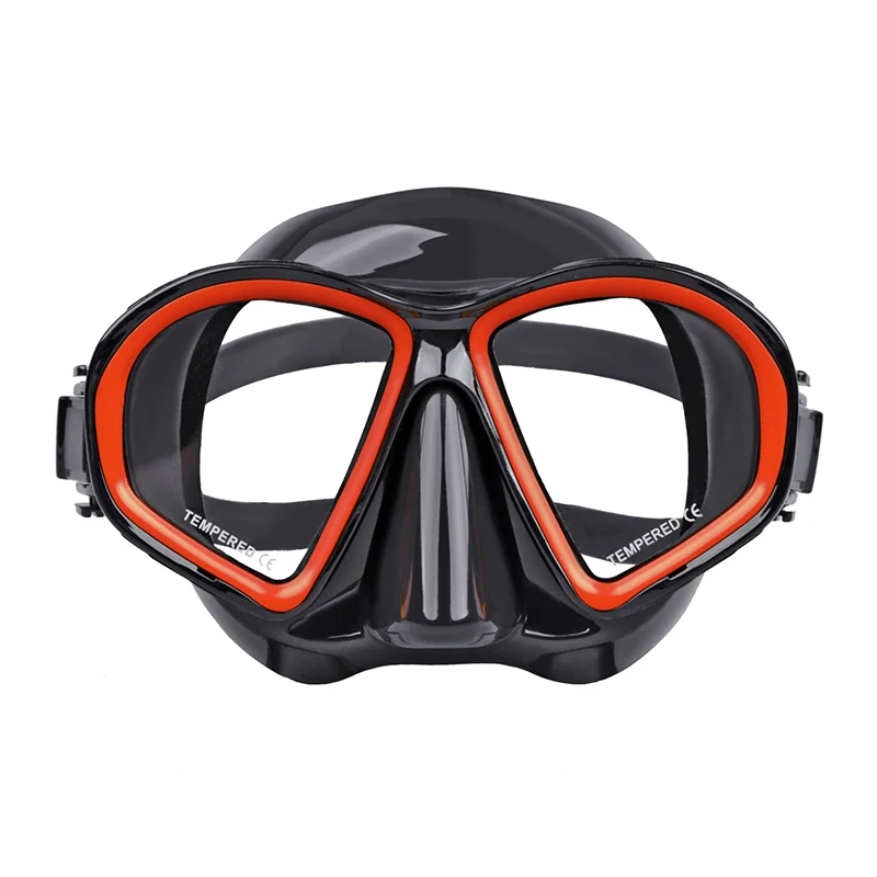 Aloma 23 colors Popular new silicone low volume diving gear snorkel mask freediving mask