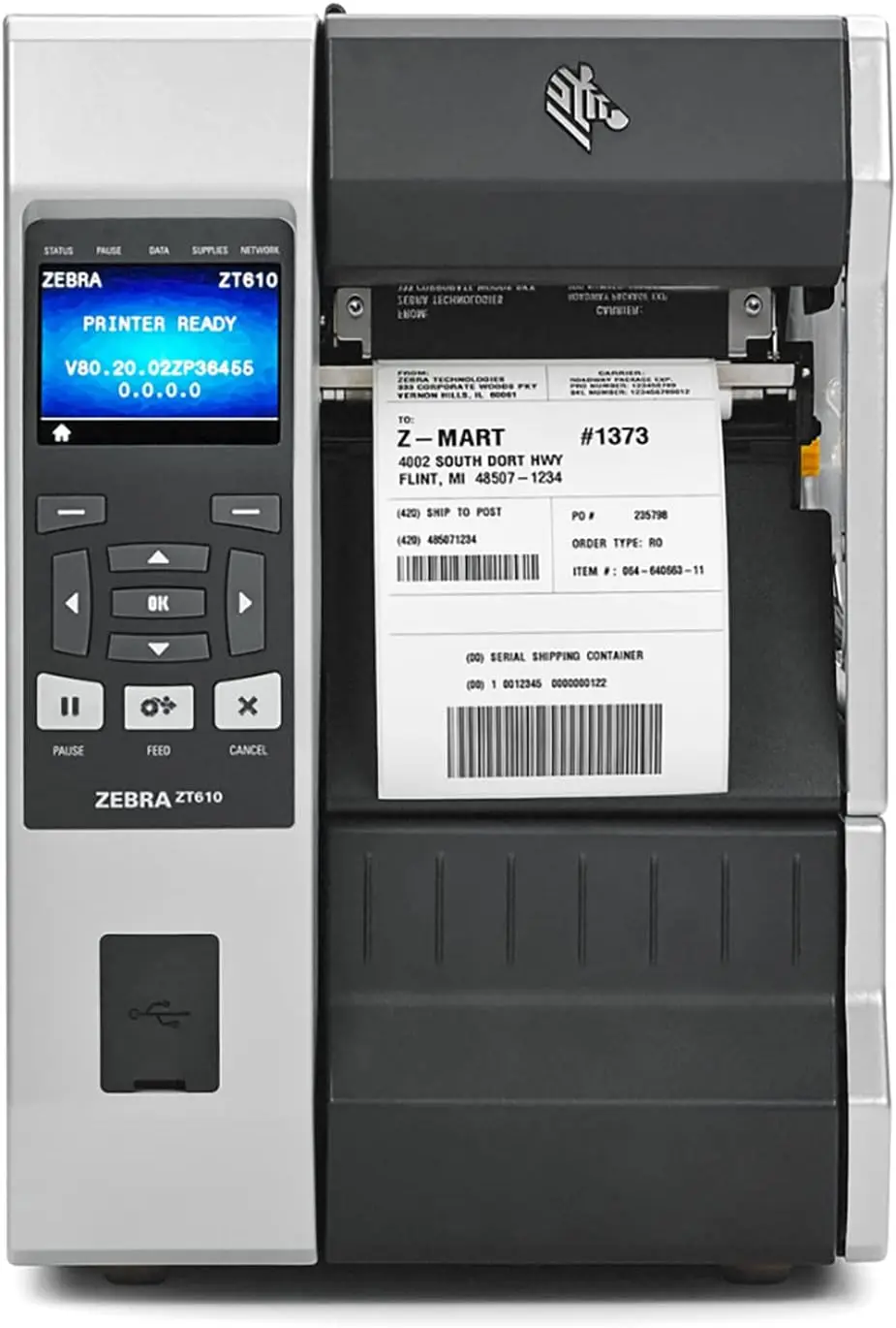 Cheapest Zebra ZT610 300dpi UHF RFID Asset Tag Label Encoder Industrial Thermal Ribbon Printer