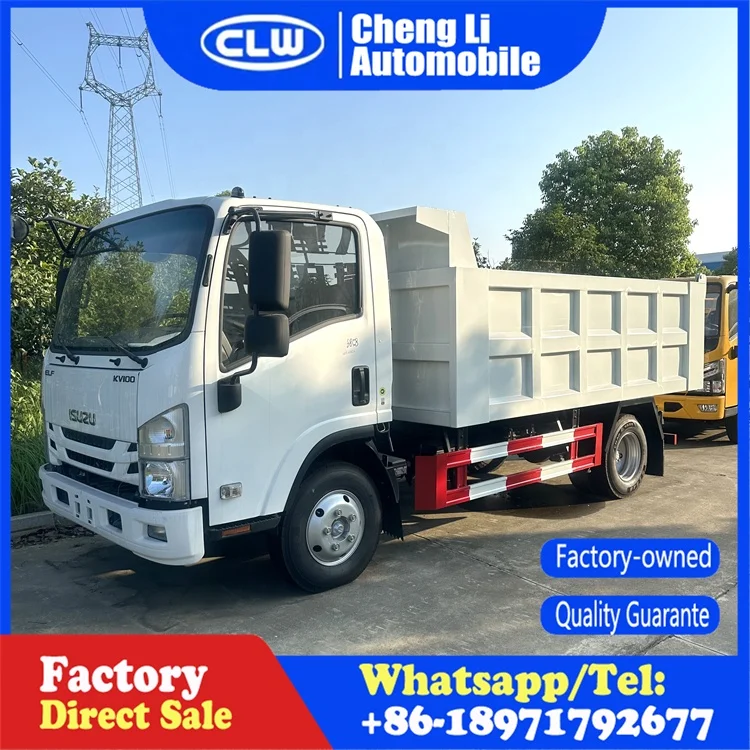 Japan Isuzu 5 Ton Automatic Tipper Dump Truck 4x2 Tipper