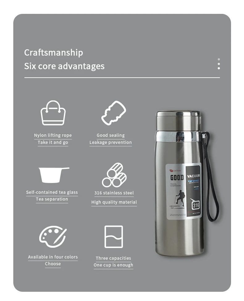 Hyb Oem Long Time Thermal Insulation Vacuum Travel Sports Outdoor Water