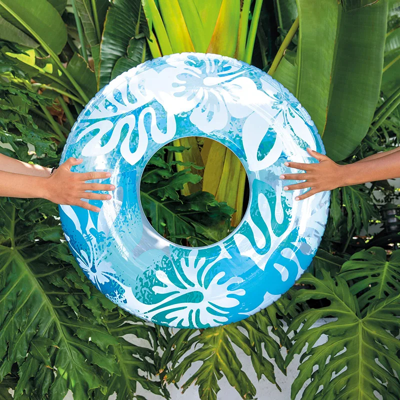 Intex 59251 Popular Swimming Pool Ring Adult Beach Inflatable Glitter Pool Floating Swimming Pool Ring