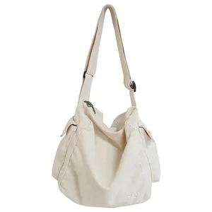 Wholesale Nylon Hobo Bag Large Capacity Leisure Daily Shoulder Bag for Women Shopper Travel Gym Work Tote Crossbody Handbag