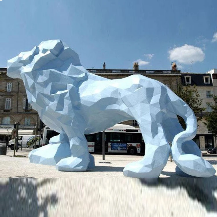 Life Size Animal Sculpture Fiberglass lion Statue