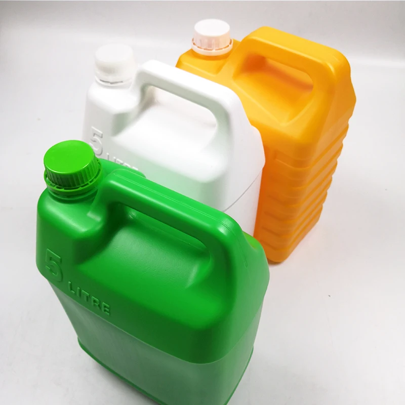 Competitive Price 4L/ 5L HDPE Yellow Jerry Can Barrel Plastic Gallon Containers