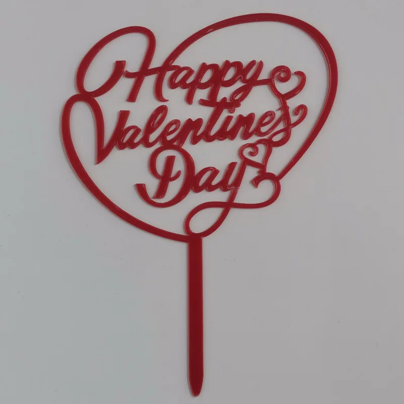 Happy Valentine's Day Cake Topper SVG Graphic By Swiftyslice · Creative Fabrica