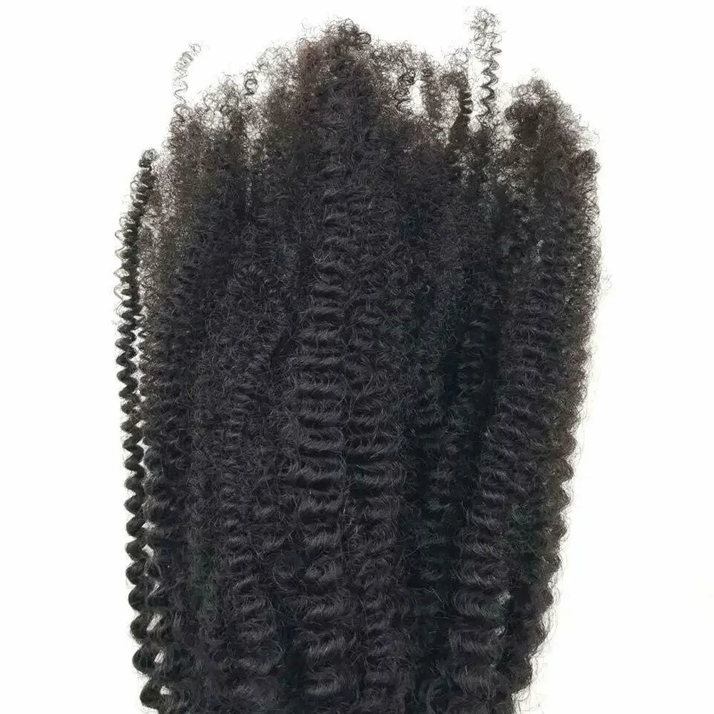 Brasilianskt afro kinky curly människohår i bundtar för flätning_voghion.com