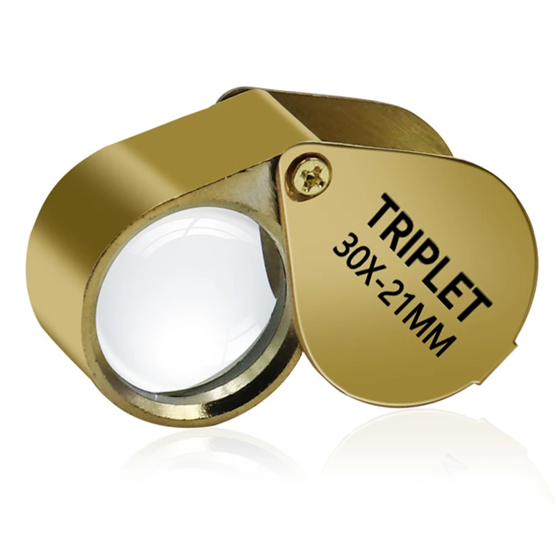 Wholesale 30x21mm Jewelry Microscope Jewelers Magnifier Gold Eye