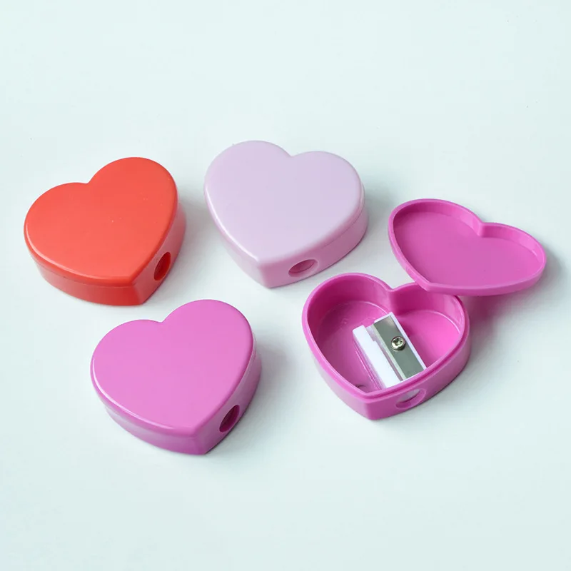 Ручная портативная точилка для карандашей в форме сердца