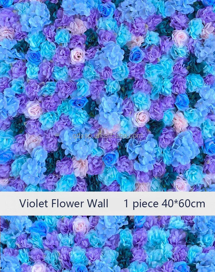 Artificial Flower Row Flower Wall Backdrop For Decoration 40*60cm