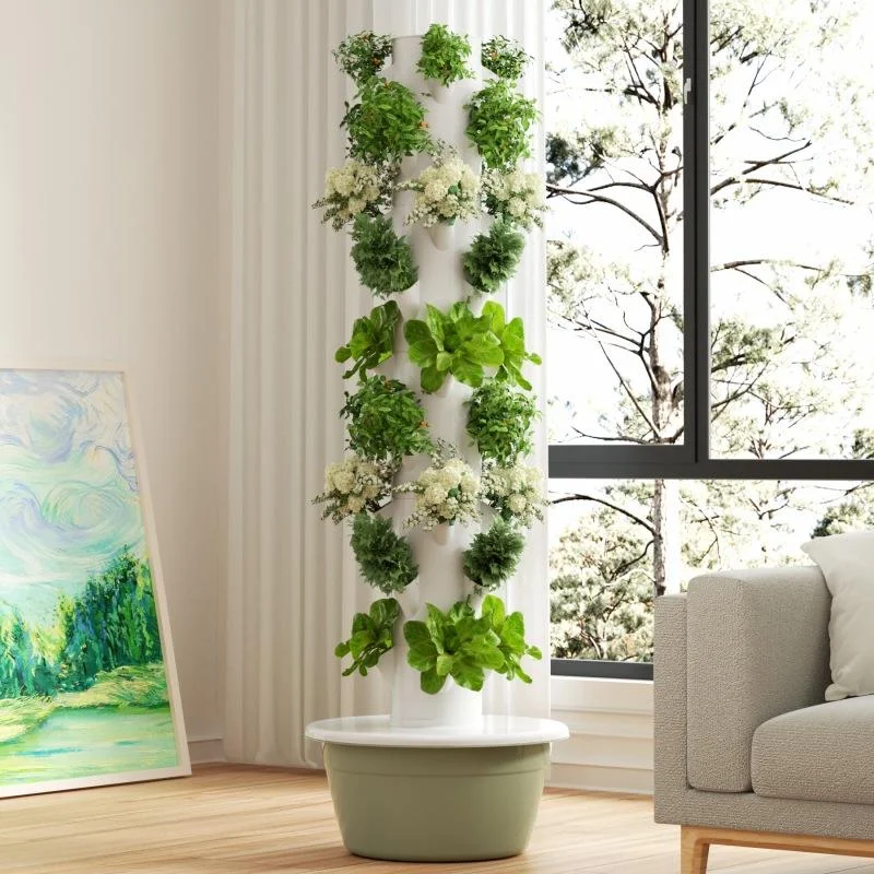 Agrotomy Greenhouse Vertical Tower Garden Aeroponics System Hydroponics Growing ...