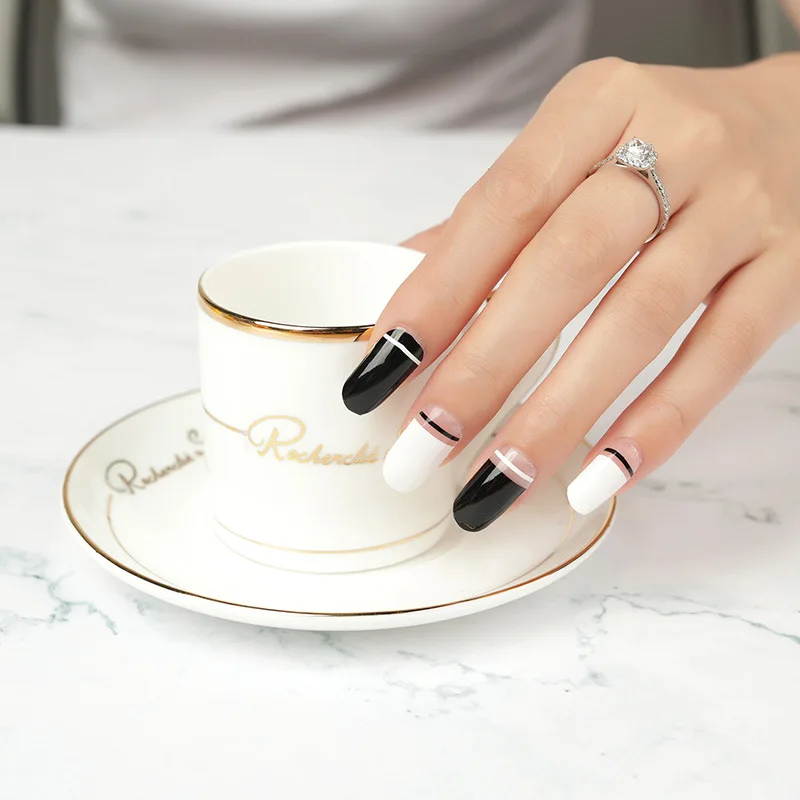 Korean 3d Semicured Nail Wrap Custom Logo 2021 Uv Cured Lamp Semicured