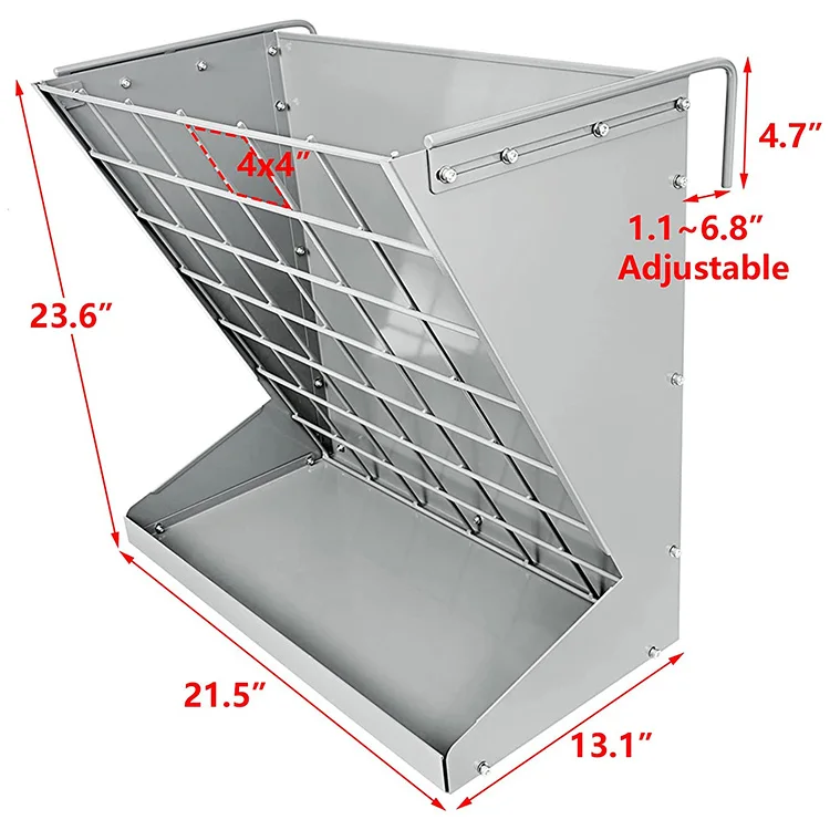 Jhmech Less Wasted Food Dispenser Strong Capacity Wall Hay Rack Buy
