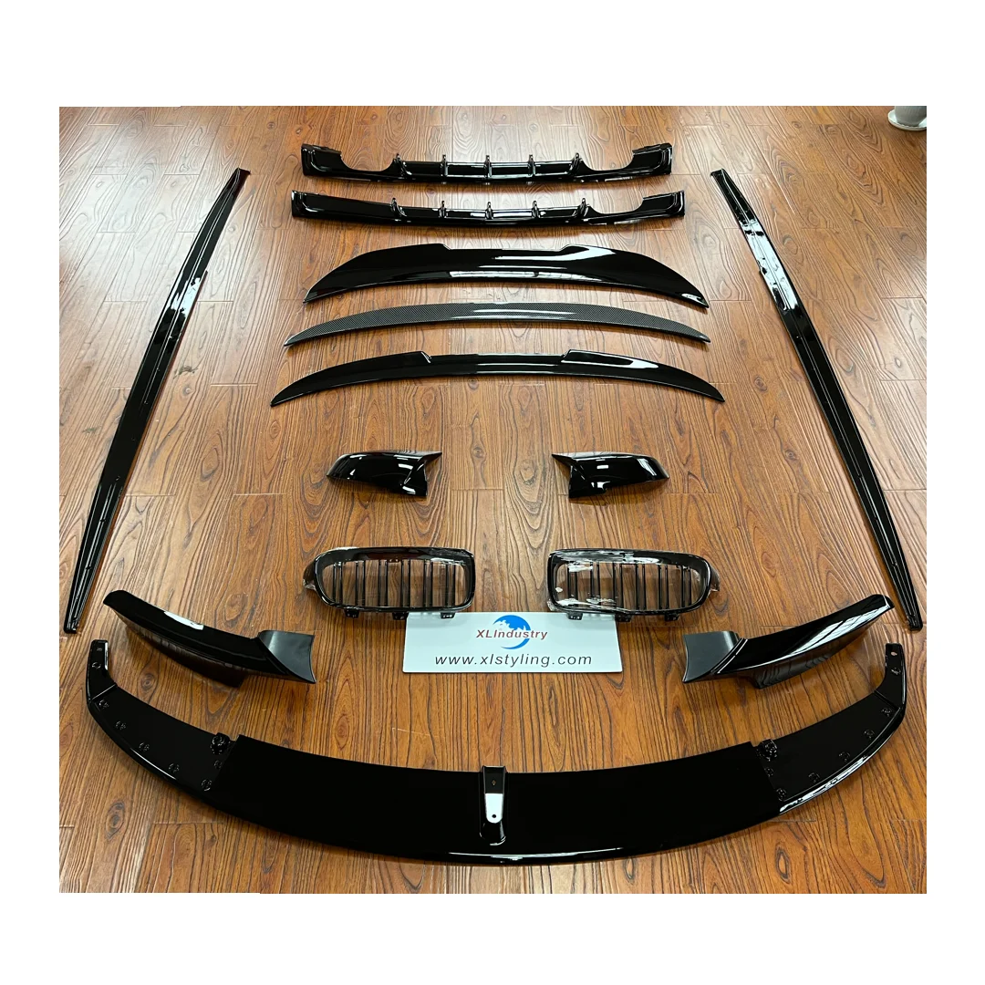 XLstyling Car M Performance MP Front Bumper Splitter Lip Rear Diffuser Side Skirt Spoiler Grills Mirror Cover for BMW F30 F31
