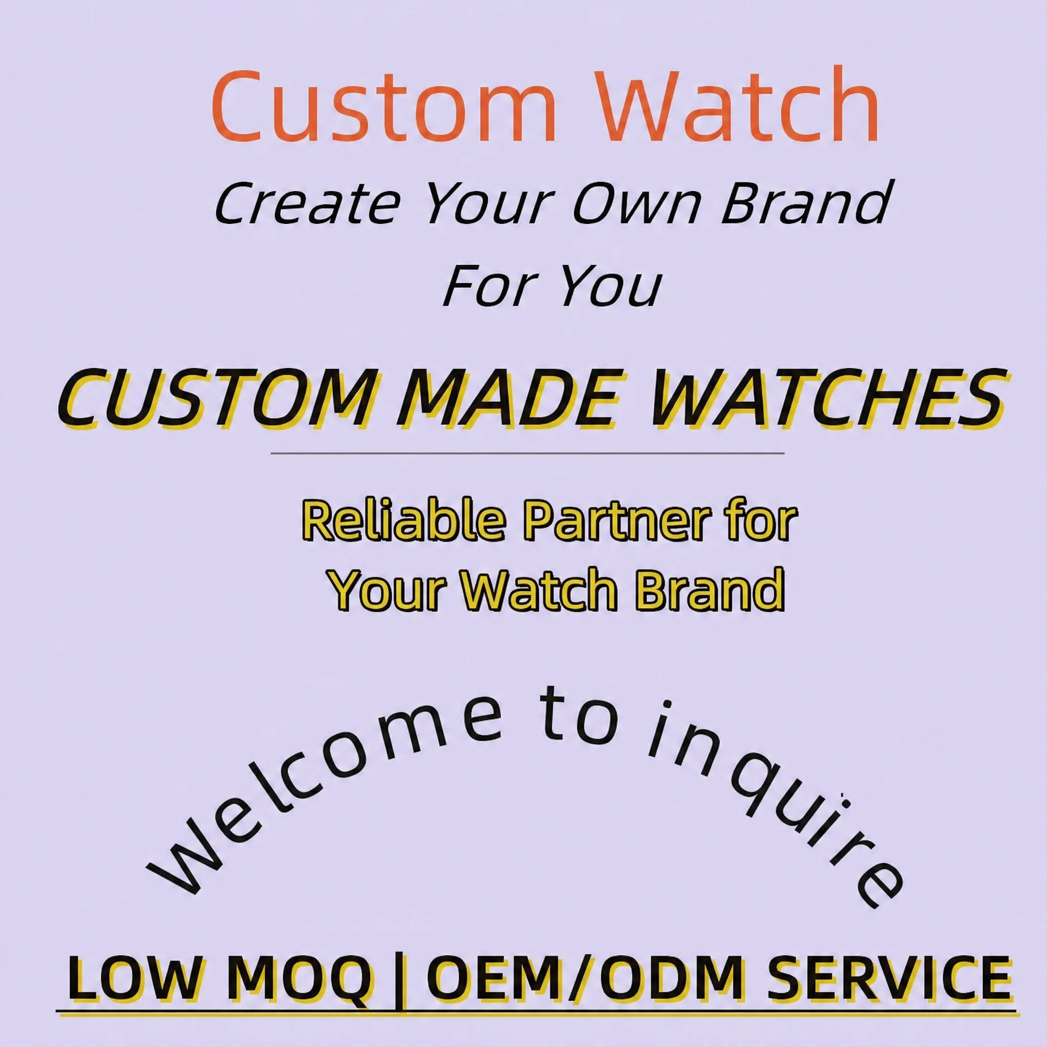 Custom logo Quartz Men's Watch Oem Manufacturer Custom Odm Luxury Watch Box case Customized Men's Quartz Watches
