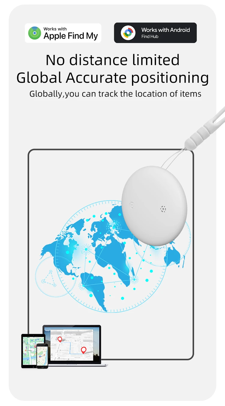 product rsh dual system air smart tag key finder mini gps tracker  locator compatible with apple find my and google find hub224-5