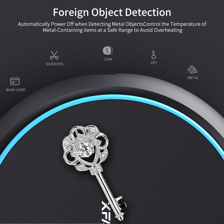 Xfanic W101-02 15 Вт Беспроводное зарядное устройство 10 Вт беспроводной телефон зарядное устройство Cargador Inalámbrico для устройств Qi сертификат зарядного устройства