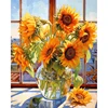 Girasoli in vaso colorati