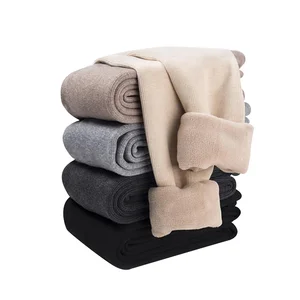 Autumn and Winter with Velvet Spiral Cotton Belt Adjustable Maternity Belly Support Pants Pantyhose Bottom One