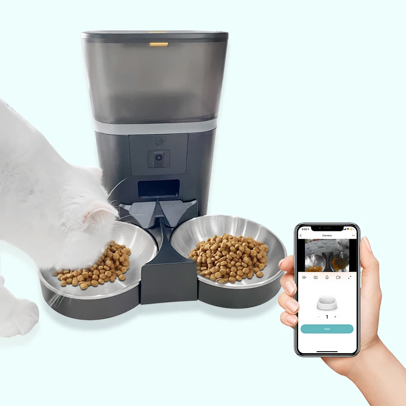 6l Tuya Automatic Auto Cat Intelligent Timer Smart Pet Feeder Wifi