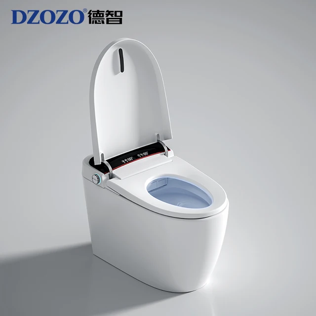 White Color No tank Floor Mounted Watermark Wc Inodoro Inteligente Slow Down Closet Smart Toilet