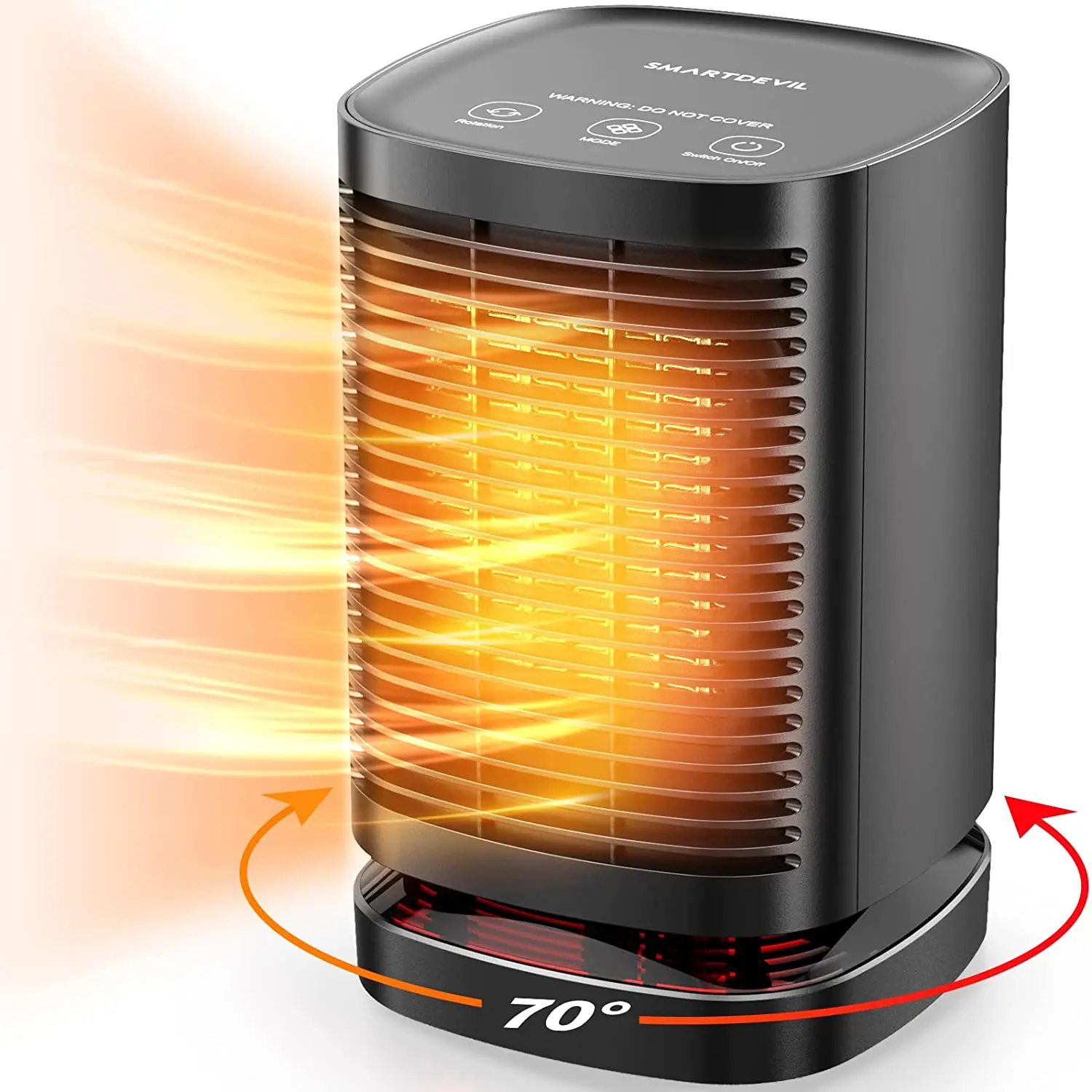 Space Heater 70 Oscillating Portable Electric Heater,Ceramic Small Space  Heater With 3 Modes,Mini Heater For Office - Buy Mini Heater For Office,Mini  Heater,Space Heater Product on 