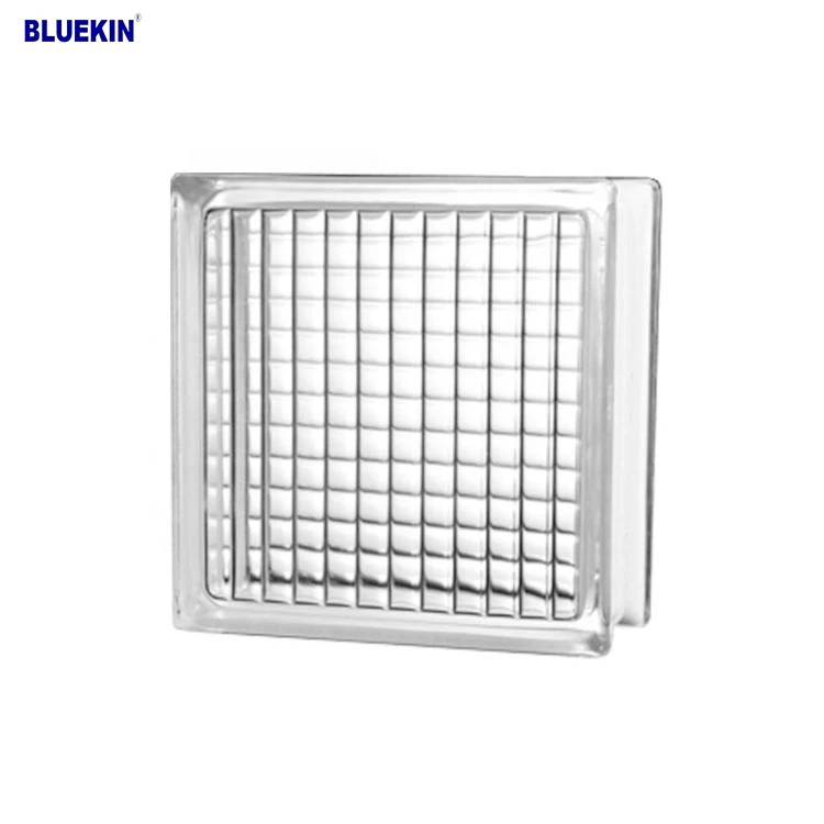 Transparent Cloudy Pattern Glass Block in Building Glass
