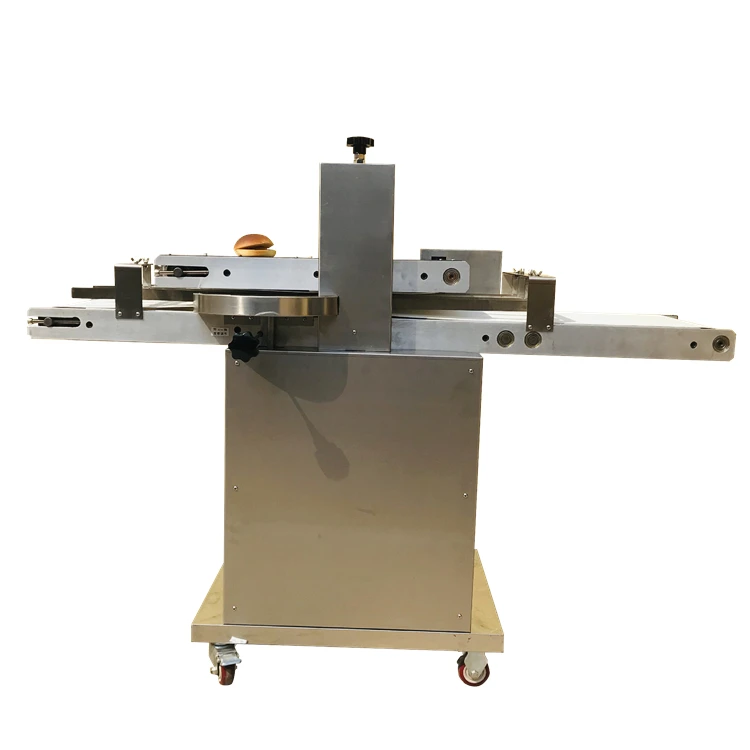 Automatic Bread Full Cutting Machine Burger Slicer Hot Dog Bun Half Cutter