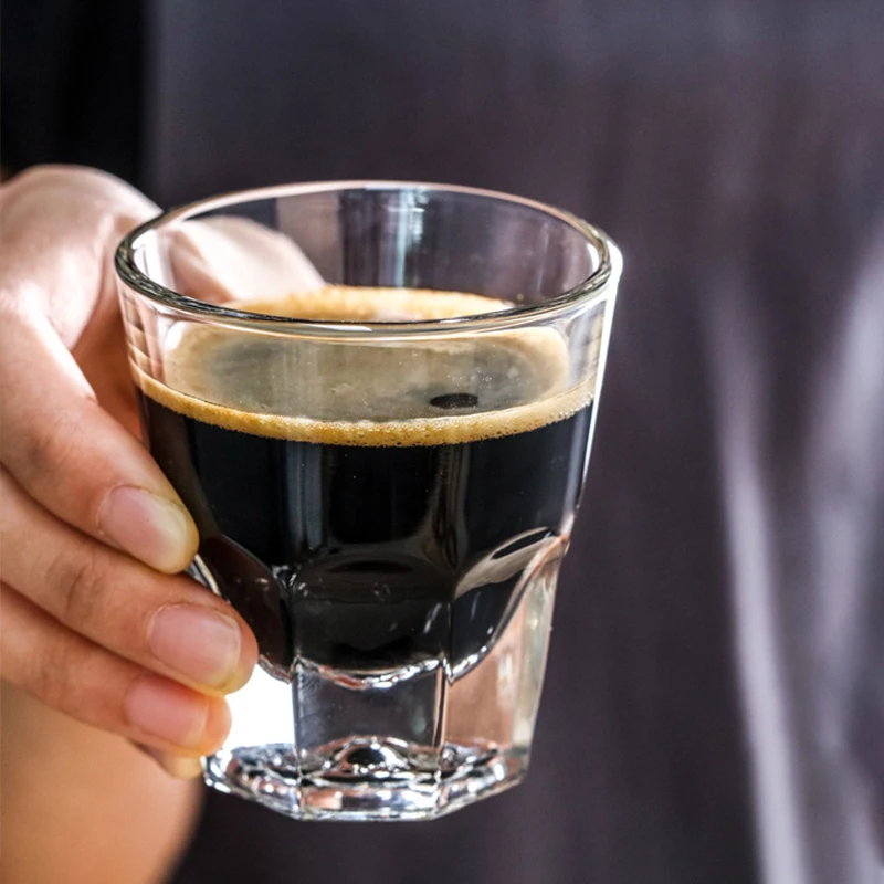 Coffee Cup Cortado Glass Cup 133ml 4.5oz Black