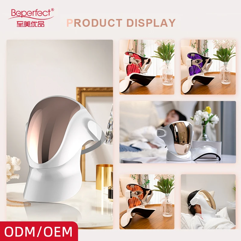 Perfect Anti Wrinkle Aging Photon 3 Color Led Facial Protect Wireless Red Light Therapy Product for Skin Care